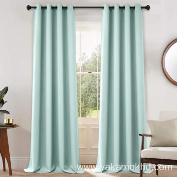 Aqua Blackout Curtains 108 Inch Long